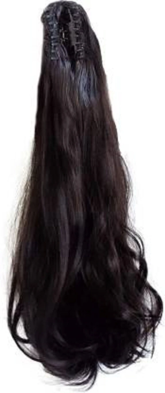 Lebene Natural Black 24 inch Long Ponytail with Clutcher
